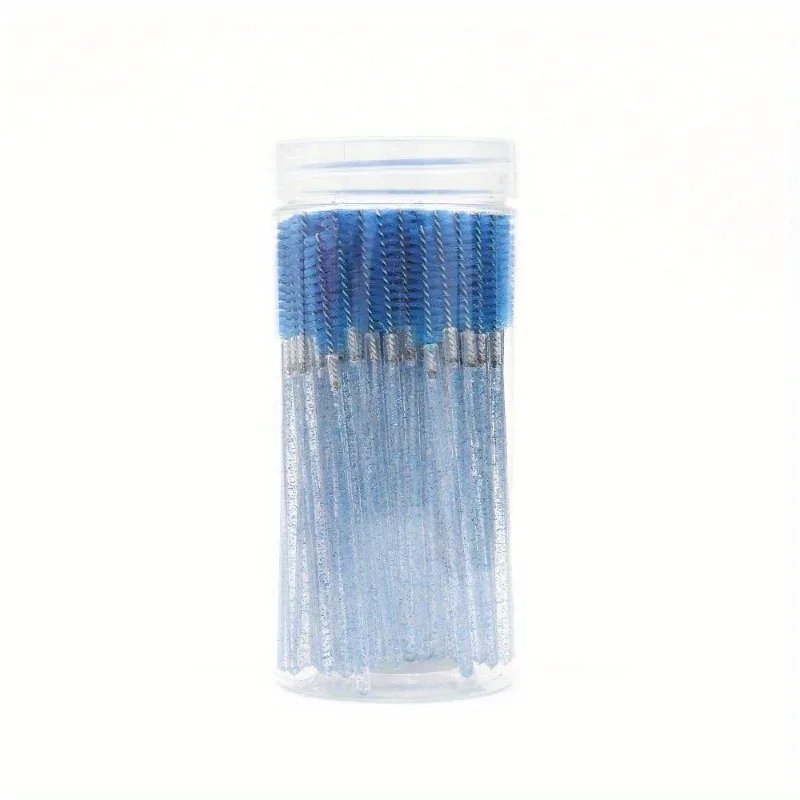 50pcs Disposable Mascara Wand Eyelash Brush Crystal Eyebrow Shaper Brush For Eyelash Extension Makeup Brushes Applicators — image 10