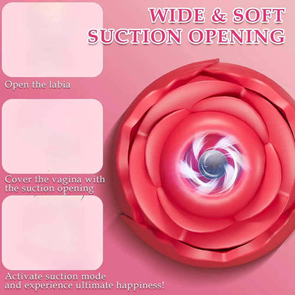 Powerful Sucking Vibrator for Women Vacuum Clitoris Stimulator Female Oral Nipple Clit Sucker Vibrating Adults Sex Rose-Toys — image 3