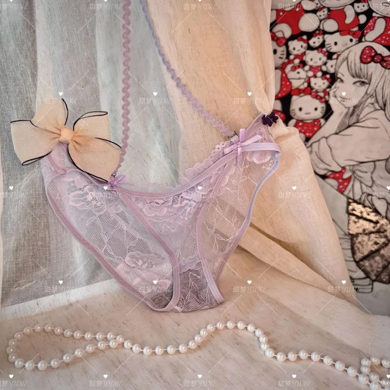 Ladies Halter Neck Bra Set Purple Cross Strap Butterfly Detail Push Up Lingerie Suit 32-38AB Daily Fashion Inner Wear — image 8