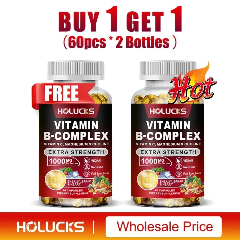 Vitamin B Complex Supplement Rich in B1 B2 B3 B5 B6 Biotin Strength Energy Support Brain & Heart Promote Metabolism — image 8