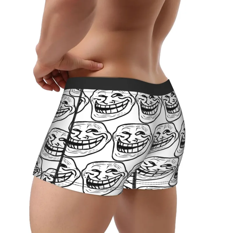 Rage Comic Trollfac Trunk Funny Anime Pouch Underwear Hot Sale Pattern Boxer Brief Comfortable Men Underpants Plus Size — image 4