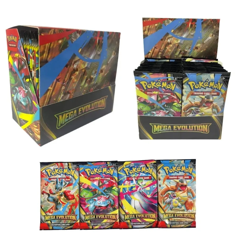 fun 40-360Pcs/Set Pokemon Card MEGA EVOLUTION Phantasmal Flames English Booster Battle Card Anime Fans Kids Birthday Gift Toy — image 3