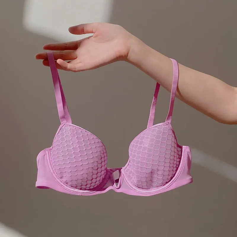 Full Bust Ladies Ultra-Thin Minimizer Bra Set Summer Soft Underwire Side Support Anti-Sagging Comfort Lingerie — image 11