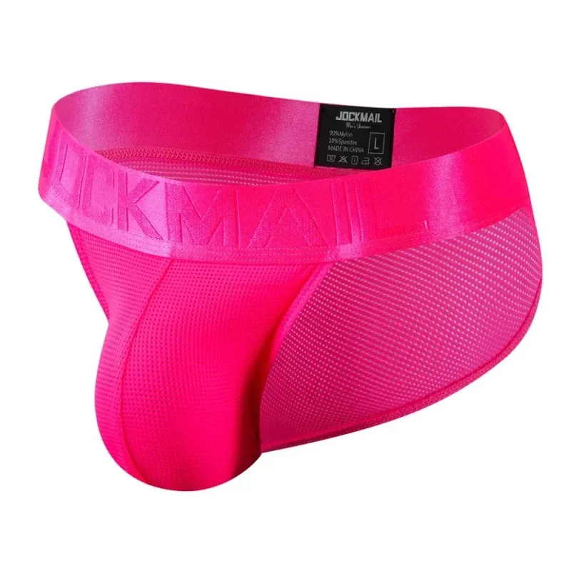 Herren-Unterwäsche, Slips, Unterhosen, Nylon-Mesh, schnell trocknend, Herren-Slips, Bikini-Slip, Herren-Tanga-Slips, Jockstrap, schwule Unterwäsche