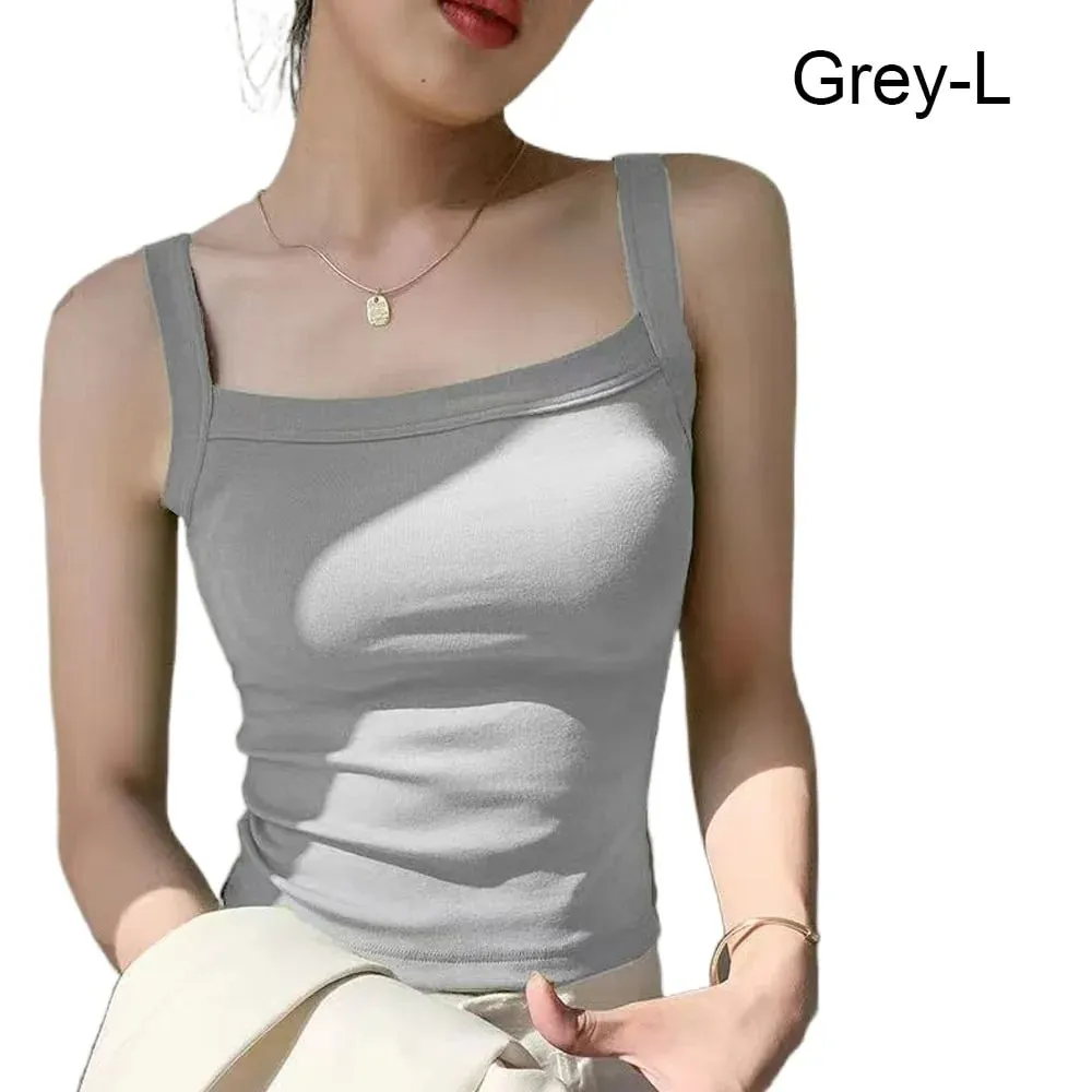 Casual Sleeveless Summer Tank Tops Slim Underwear Cami Top Shirt Camisoles Vest Corset Sports Activities — image 15