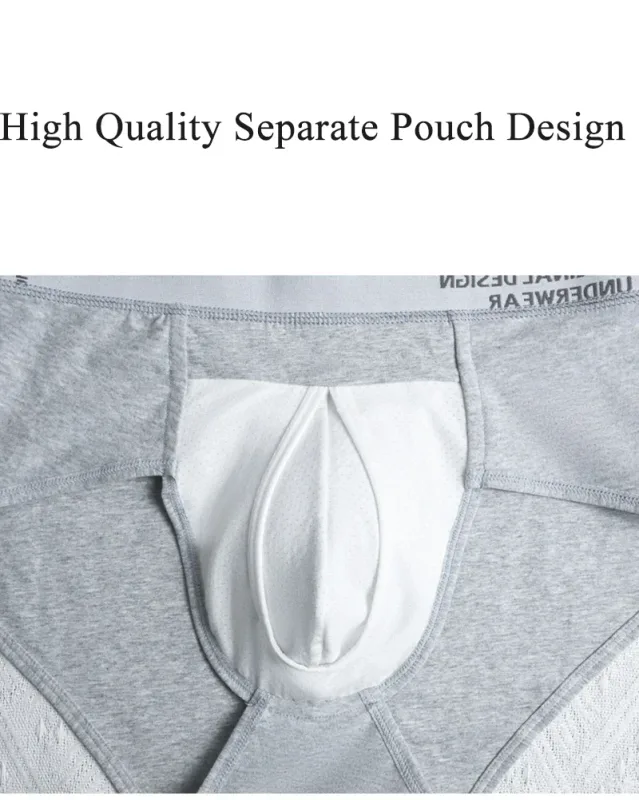 Men's Cotton Briefs High Quality Comfortable Underpants Breathable Soft Underwear Male Large Size U Bulge Pouch Panties Cueca — image 15