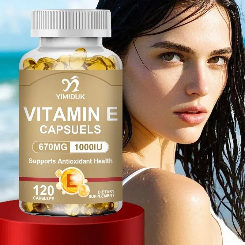 Achetez-en 1, obtenez-en 1 gratuitement ! Les capsules de vitamine E de 670 mg soutiennent la santé de la peau et du cœur, hydratent de l'intérieur, réduisent les cicatrices et favorisent la brillance. — image 2