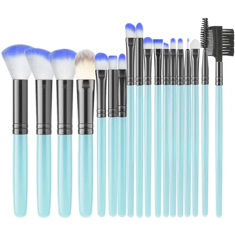 18PCS Women's Makeup Brushes Set - Eye Shadow Foundation Blush Cosmetic Brushes Soft Make up Tools with Storage Bag — image 31