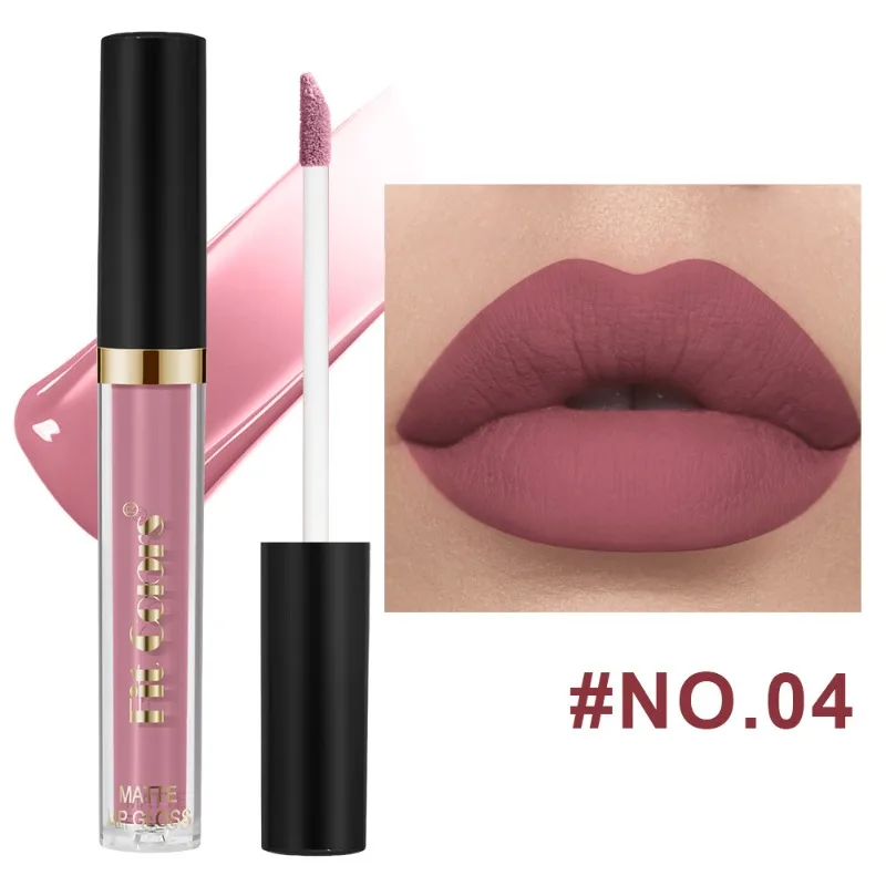 Fit Colors Long-lasting Matte Lipstick Non Stick Moisturizing Lip Gloss Waterproof Makeup Lip Glaze Sexy Purple Red Lipsticks — image 9