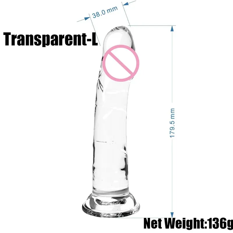 Realistic Purple Anal Dildo Butt Plug with Strong Suction Cup Base Jelly Sex Toy in Multiple Sizes for Hands Free Anal Play for — image 10