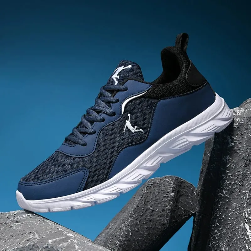 Men Sports Shoes Fashion Lace Up Daily Wear Anti Slip Running Shoes Rebound Cushioning Street Casual Sneakers for Men
