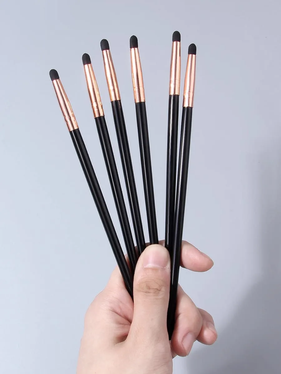 1Pc/6Pcs Sponge Makeup Brush Set Unisex Concealer/Eyeshadow/Tear Trough Brushes for Liquid & Cream Makeup Ideal Cosmetic Gift — image 5