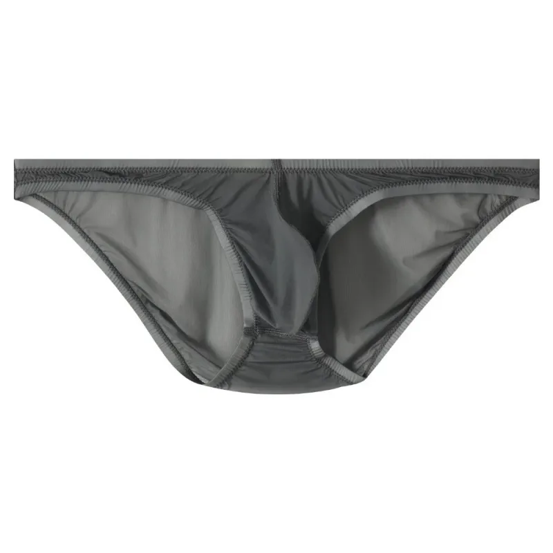 Breathable Low Waist Ice Silk Briefs Transparent Lingerie Bikini Briefs Ultra-Thin Mesh Men's Triangle Panties Summer — image 21