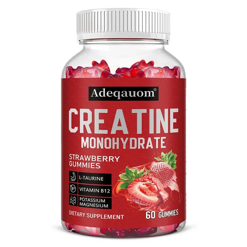 Creatine Monohydrate Gummies 5g for Men & Women To Support Muscle Strength Recovery Cognitive Health & Memory