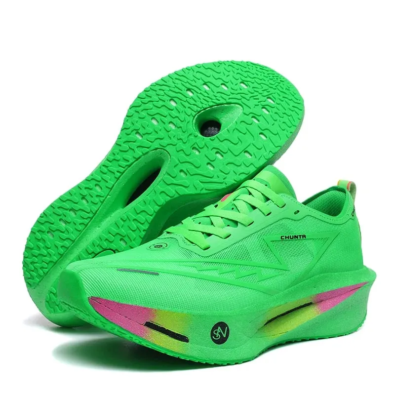 Men's Carbon Plate Breathable Mesh Running Shoes Women's Marathon Shock-Absorbing and Anti Slip Chunta Sports Shoes — image 7
