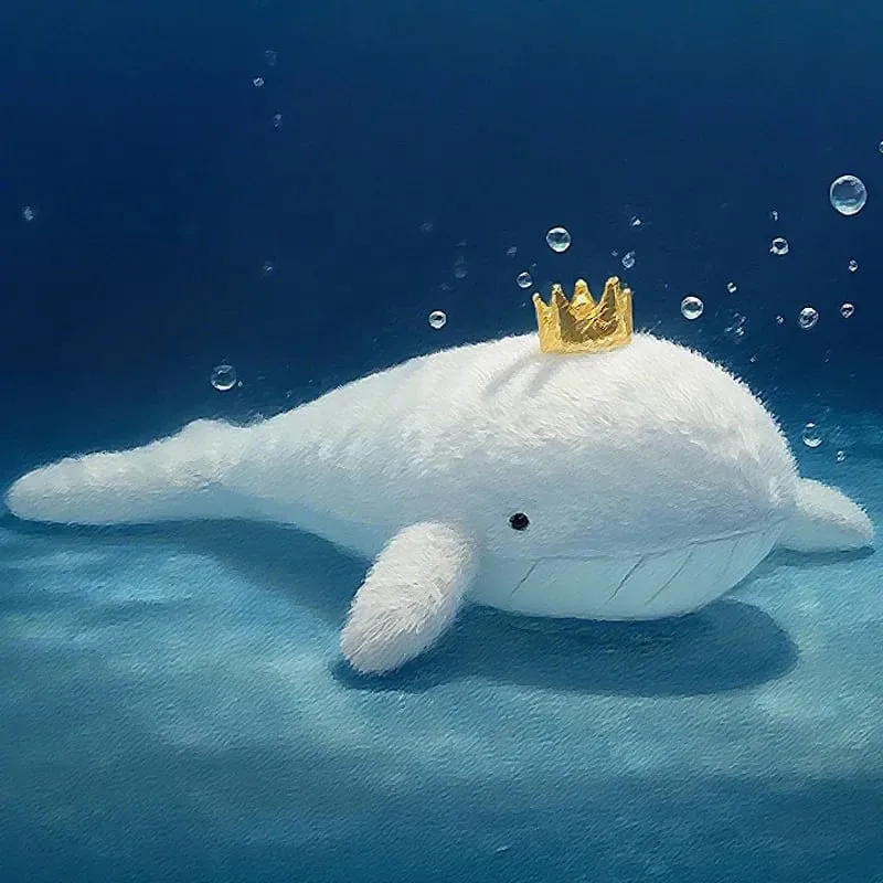 60cm Cute Beluga Whale Plush Toys Super Soft Plush Throw Pillow Skin-friendly Sleep Companion Decorative Ornament Gift For Child — image 3