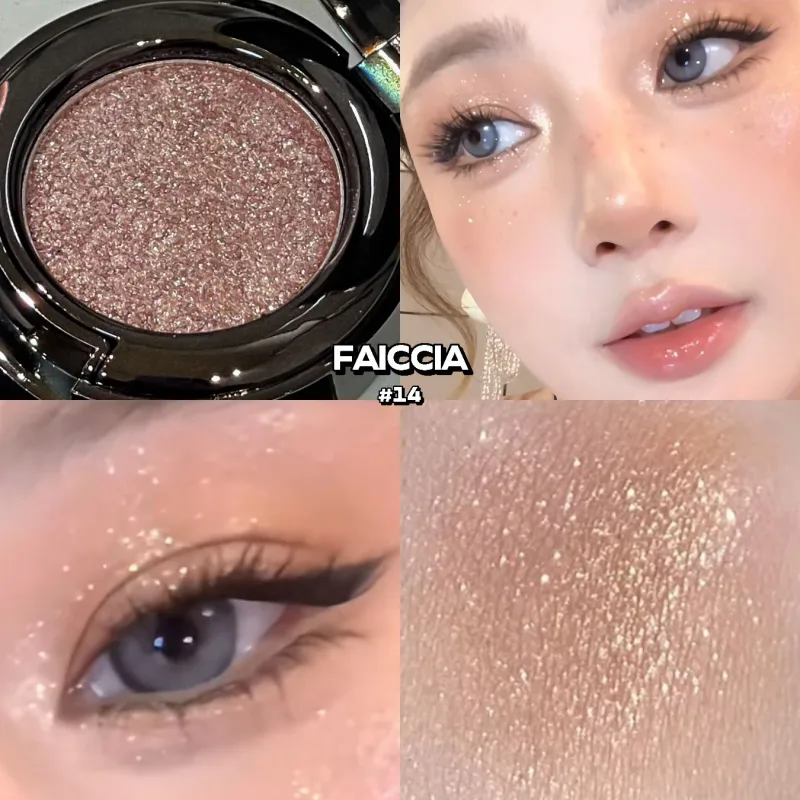 Chameleon Smoky Green Eyeshadow Palette High Gloss Easy-To-Apply Sparkling Purple Pearlescent Eye Shadow Brightening Makeup — image 14