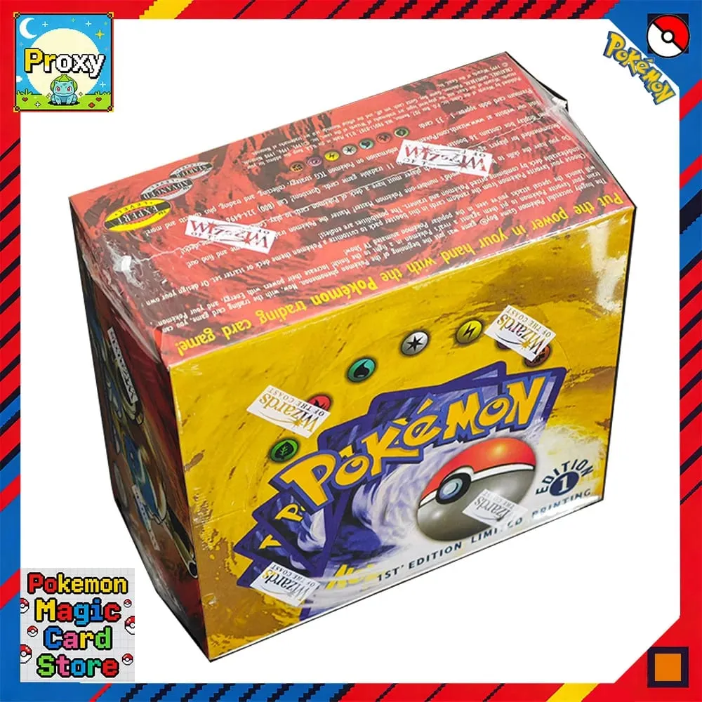 Base Set 1st Edition Shadowless Booster Box Pokemon Cards PTCG Proxy Classic Anime Collection Card 1Set 36 Packs 1Pack/11Card — image 1