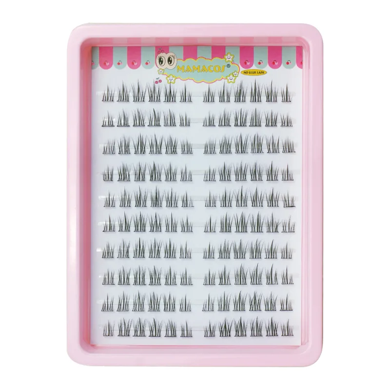 10 Rows Cat Eye Single Cluster Fake Eyelashes Natural Cosplay Makeup False Eyelashes Self-adhesive Natural Wispy Lash Extension — image 20