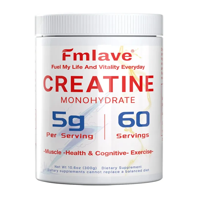 Fmlave Creatine Monohydrate Micronized Powder 300g - 60 Servings 5000mg Per Serving (5g) - for Men & Women Muscle Growth & Recovery