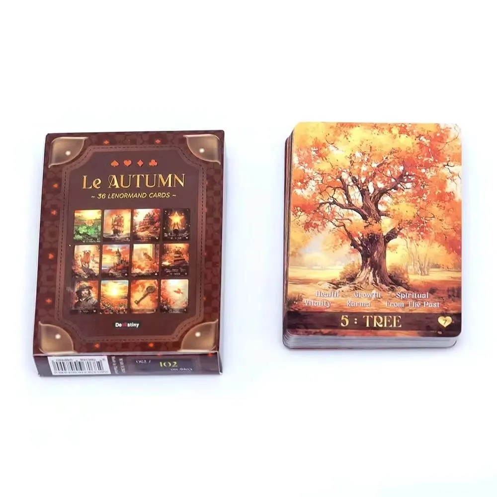 جديد لو الخريف التارو 36 بطاقات Lenormand لوح ظهر المركب لعبة بطاقة التارو مضحك حساسة لوازم الحفلات للعائلة هدية حفلة — image 5