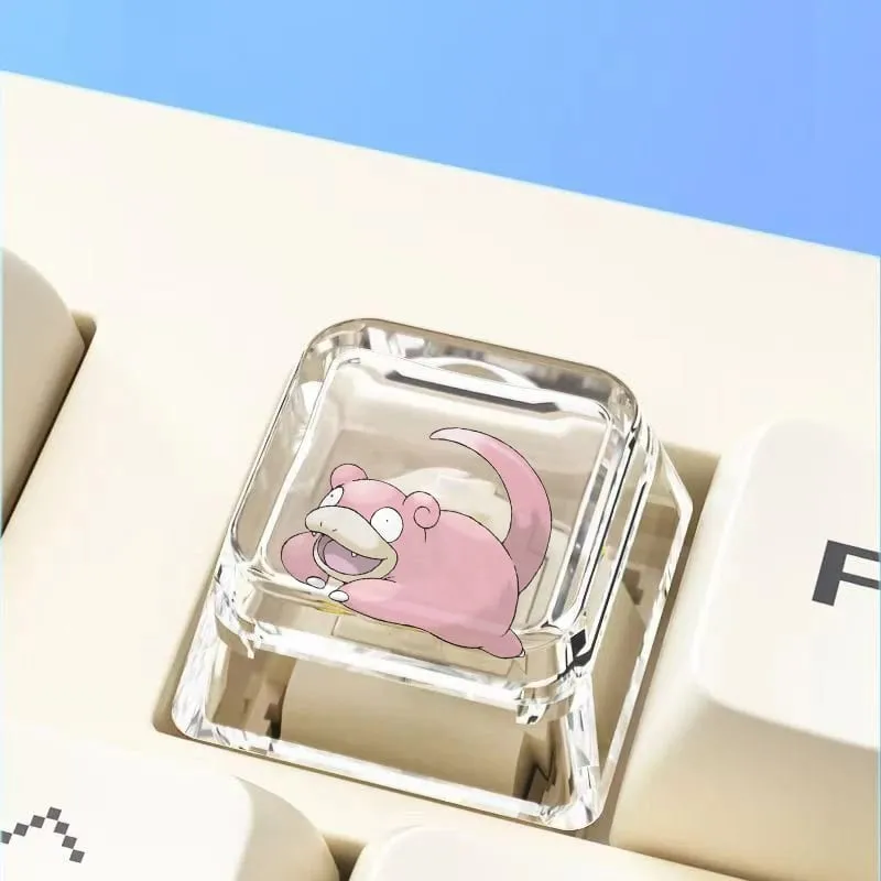 Cross mechanical keyboard personalized anime keycap single Charmeleon Blastoise Eevee transparent cartoon keycap — image 24