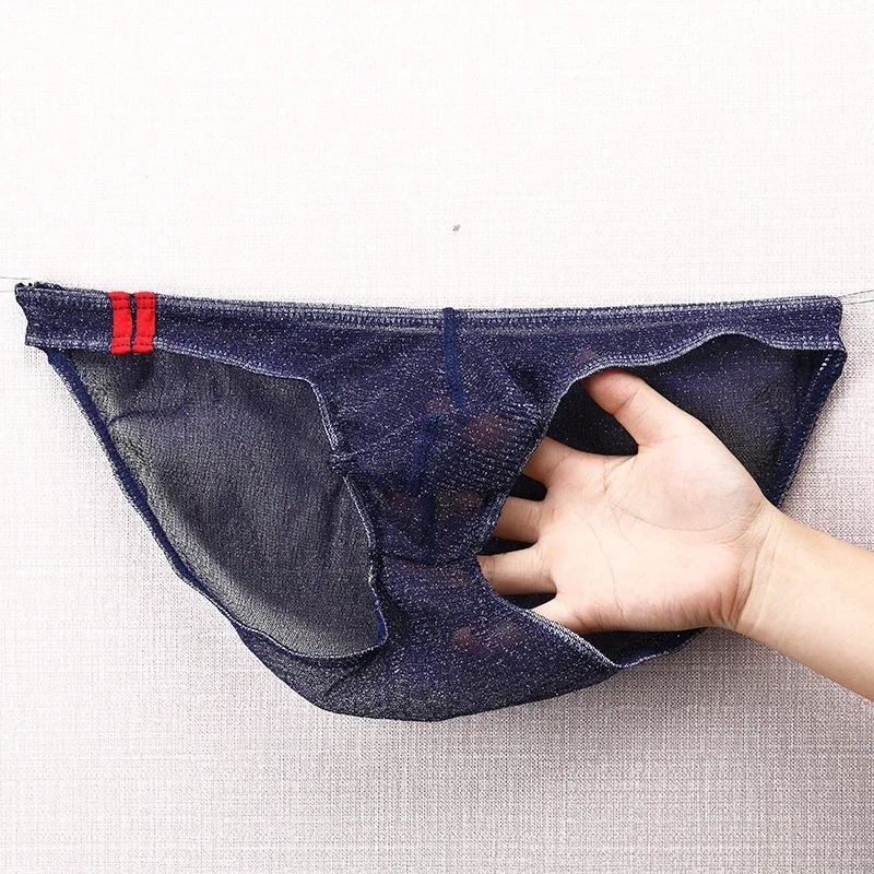 Cuecas masculinas ultrafinas de malha baixa cintura respirável — image 18
