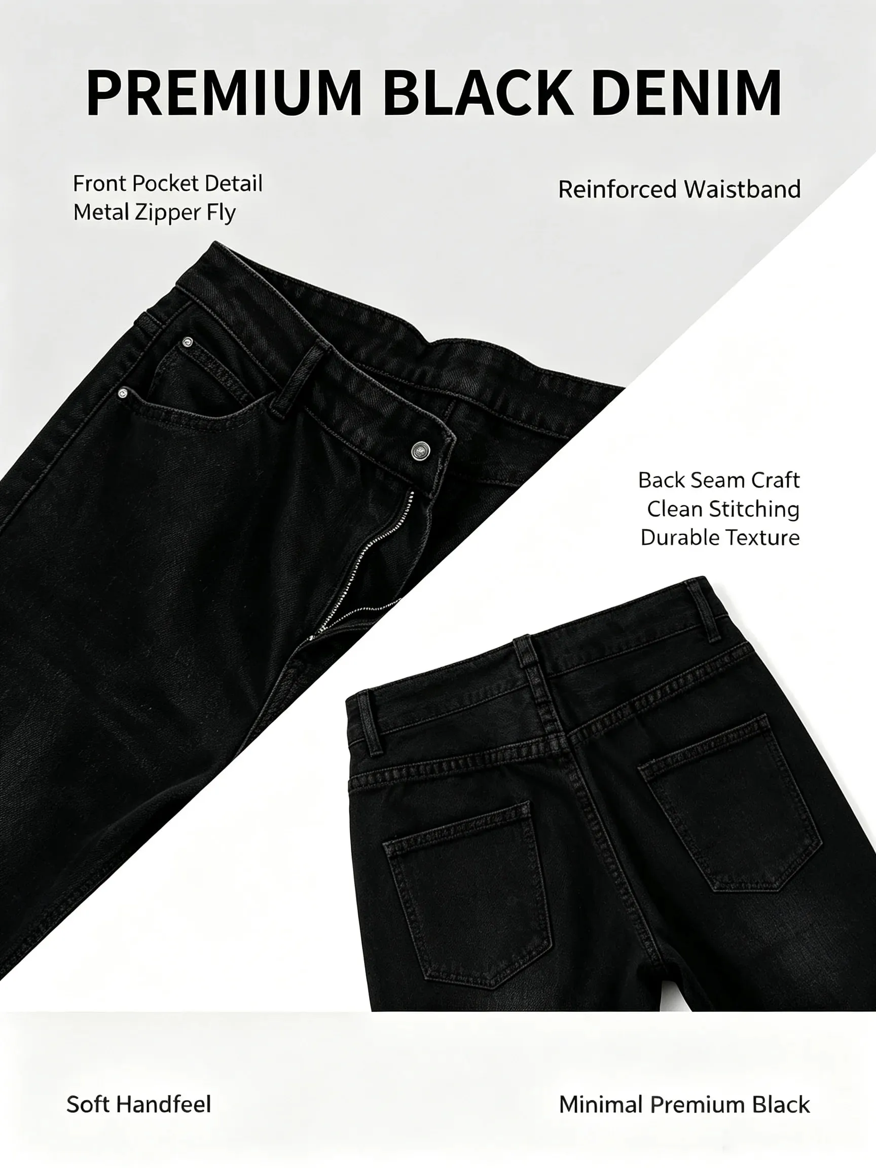 Men Wide Leg Jeans Loose Straight Denim Pants Casual Baggy Trousers Streetwear Hip Hop Daily Wear Fashion Mens Casual Bottoms — image 6