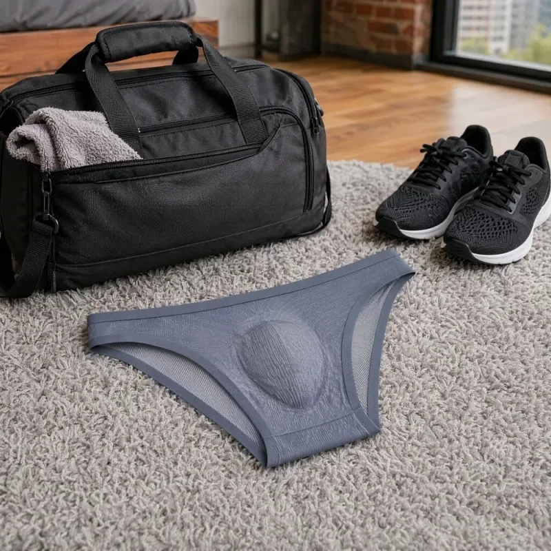 Calcinha triangular masculina de seda gelo macia, lingerie respirável, cuecas finas, cor sólida, tamanho grande, roupa íntima para homens — image 15