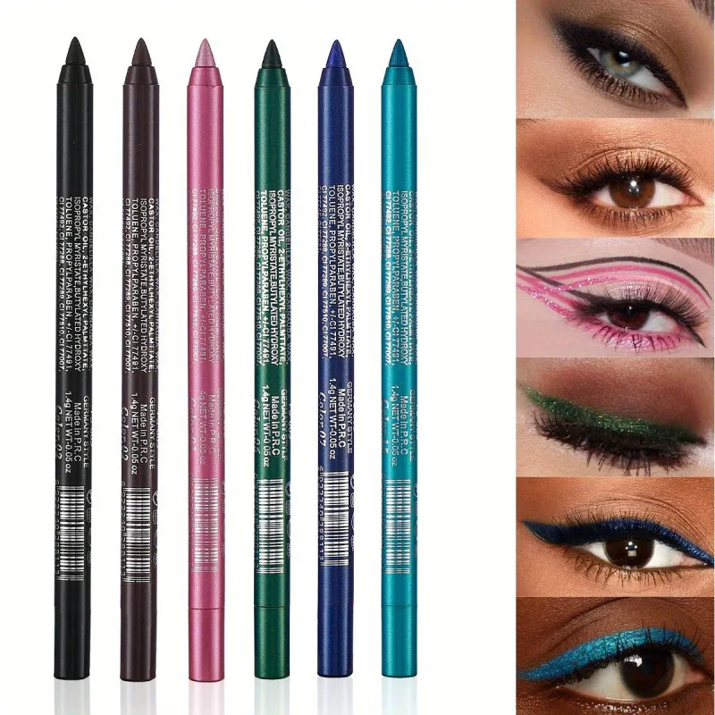 Crayon Eyeliner nacré 17 couleurs, coloré, imperméable, longue durée, mat, lisse, facile à porter, fard à paupières, stylo Eyeliner, maquillage pour les yeux