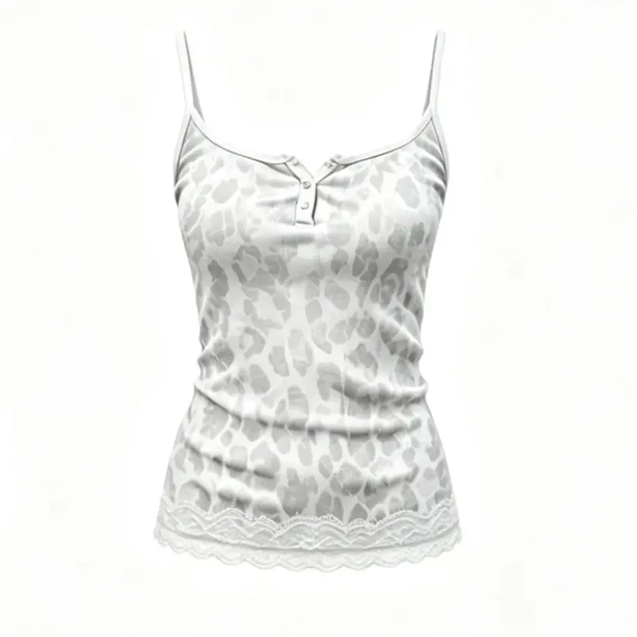 American Leopard Print Slips Bows Patchwork Lace Sexy Slim Crop Camis Top Fashion Women Y2K Outfits Festival Party Halter Vest — image 5