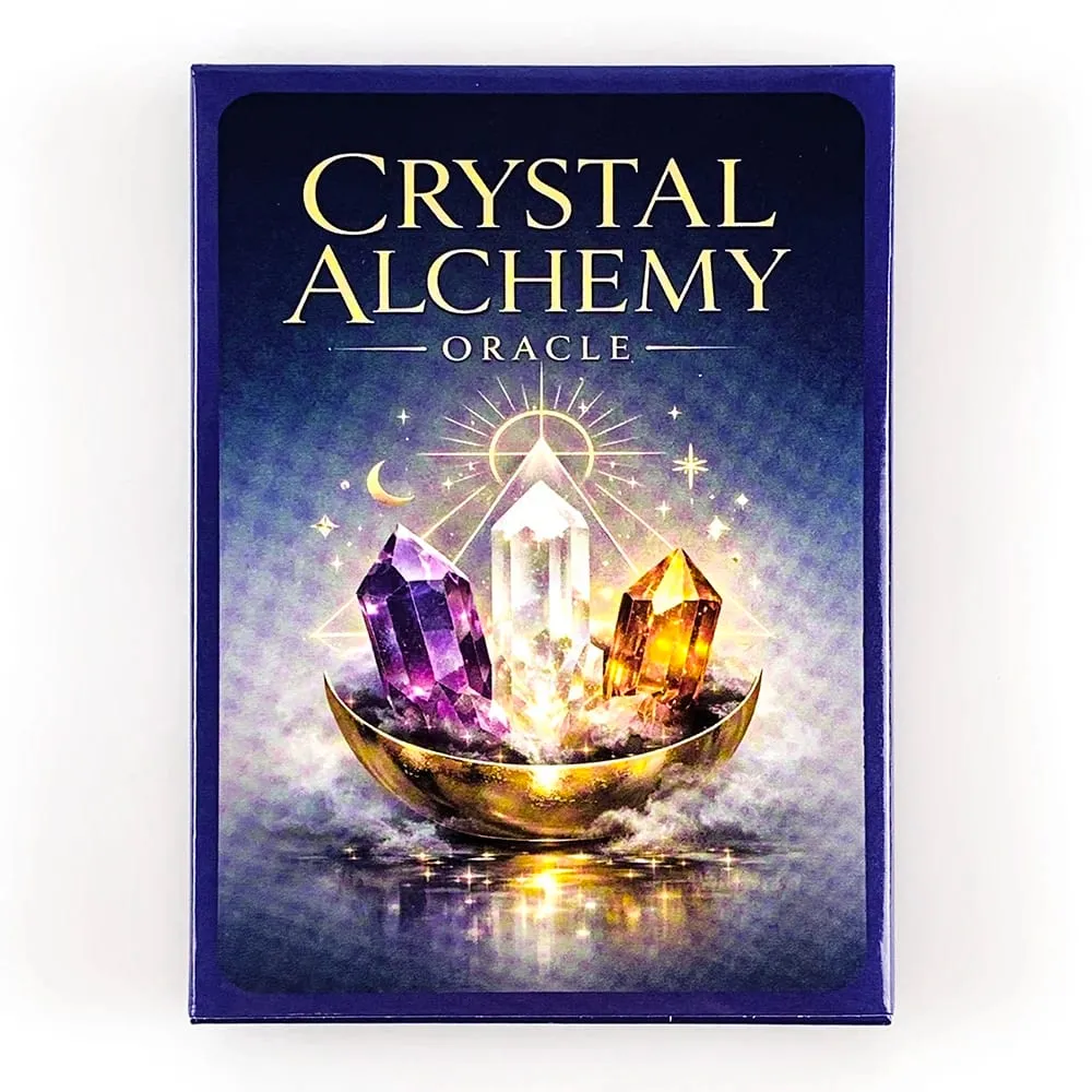 Crystal Alchemy Oracle Cards Divination Deck Crystal Healing Spiritual Guidance Tarot Board Game For Fate Reading Witchcraft — image 2