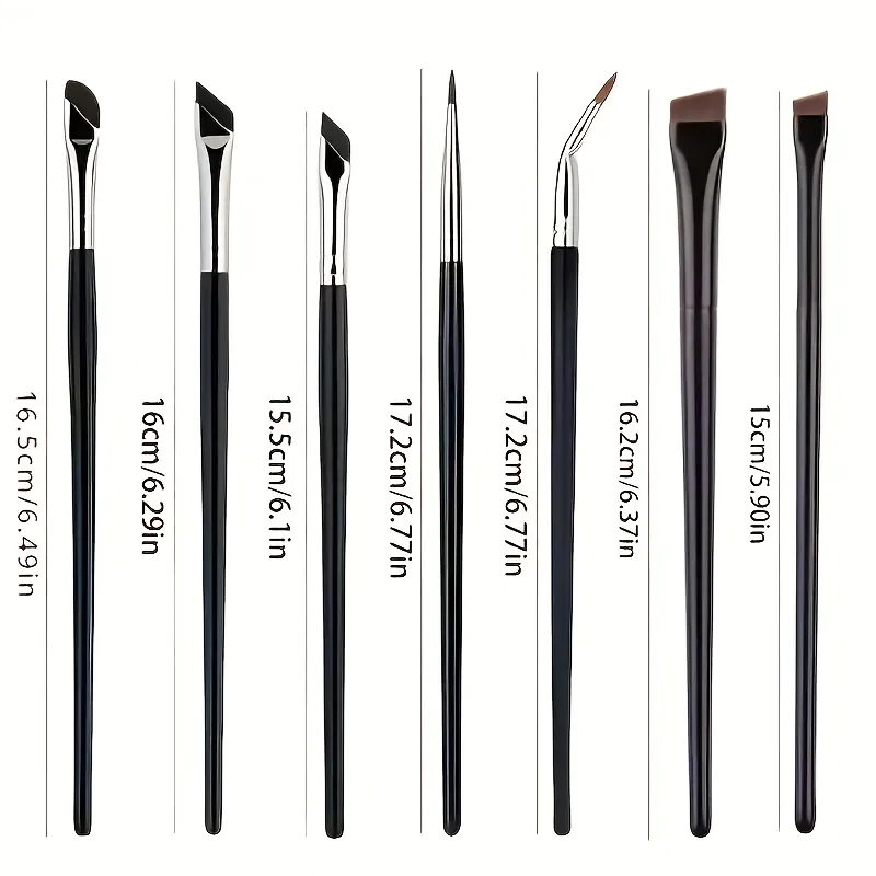 Ultra Thin Angled Flat Eyeliner Brush Sickle-Shaped Blade Brush for Eyebrow Under-Eye Smudger Precise Lower Lash & Winged Eyelin — image 6