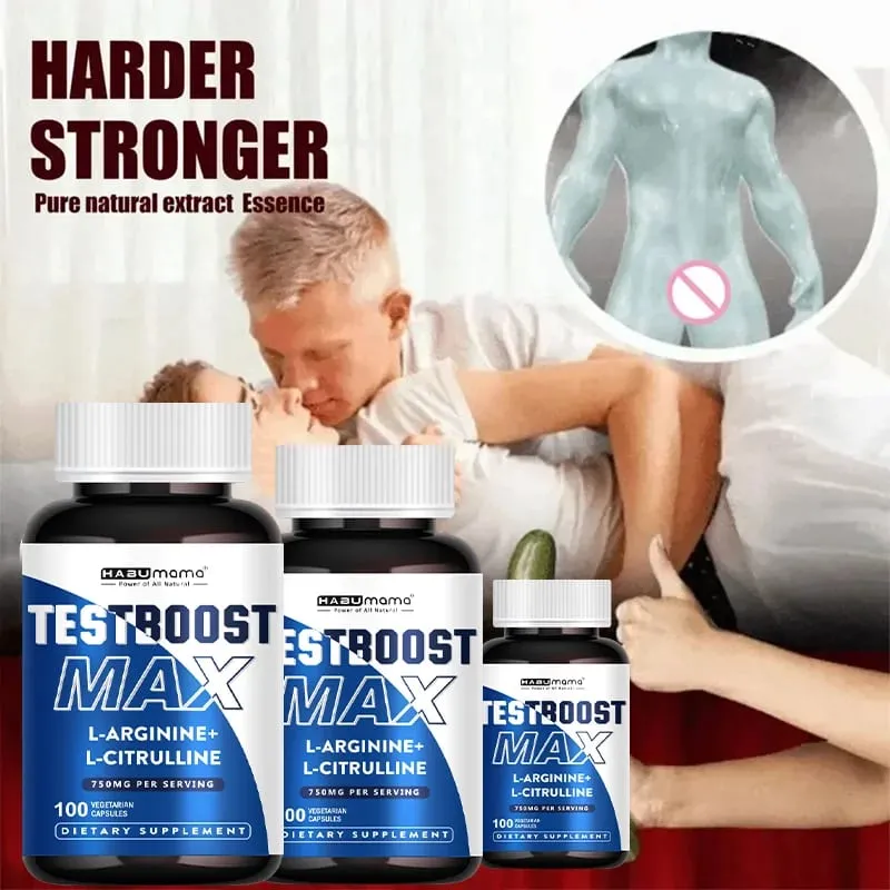 Arginine Pillen Mannelijke Verbetering Supplement Spierbouwer Libido Verbetering Uithoudingsvermogen 100% Pure Niet-GMo — image 3