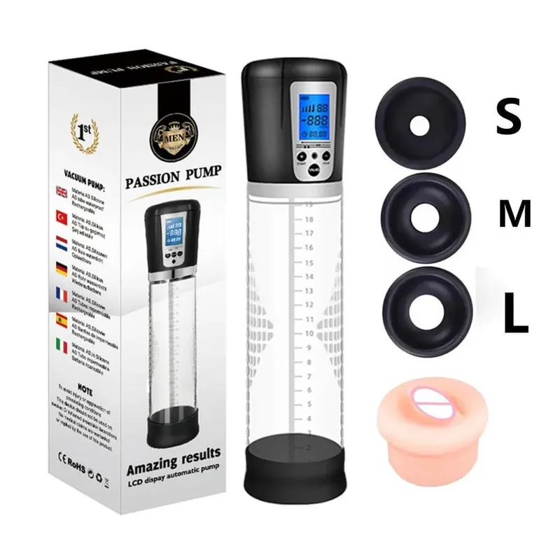 Automatic Electric Penis Pump Trainer Toy Male Self-pleasure Device with 3 Rings Suction Modes Ideal for Adult Men Sex Toys 18+ — image 12