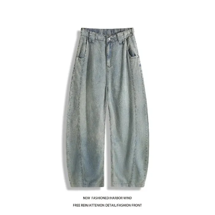 Man Pants Mens Jeans Summer New High Street Fashion Casual Thin Ice Silk Curved Blade Trousers For Men — image 12