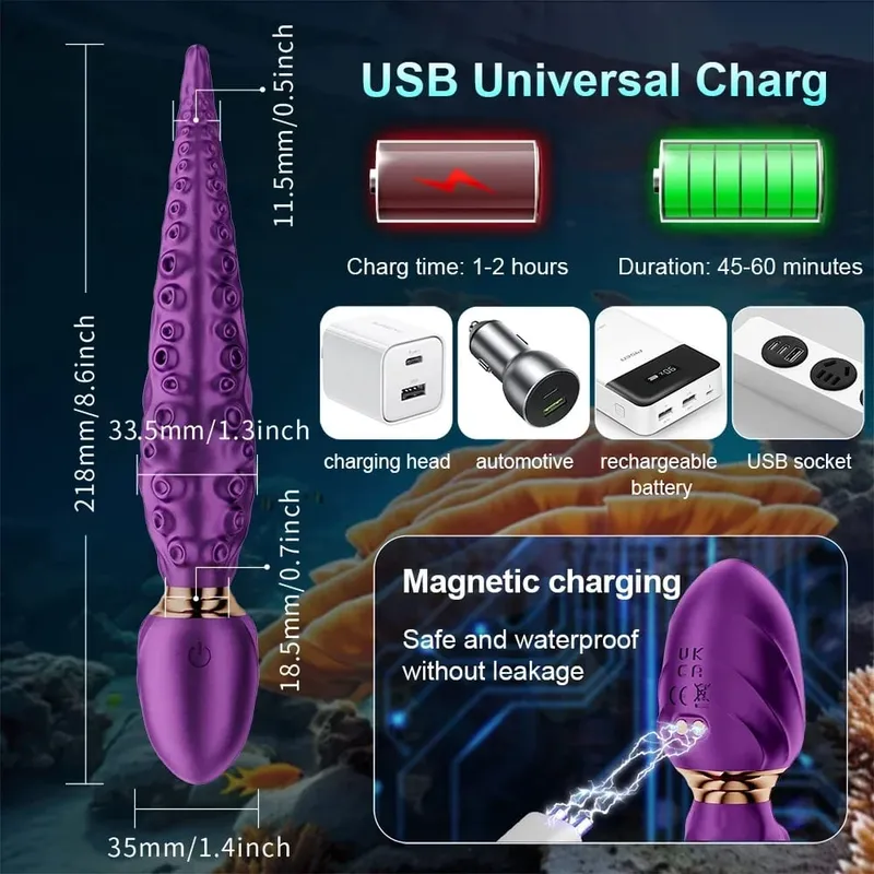 Powerful Anal Vibrator for Women G-Spot Clitoris Stimulator 360° Rotation Vagin Massager Masturbation Adult Sex Toys