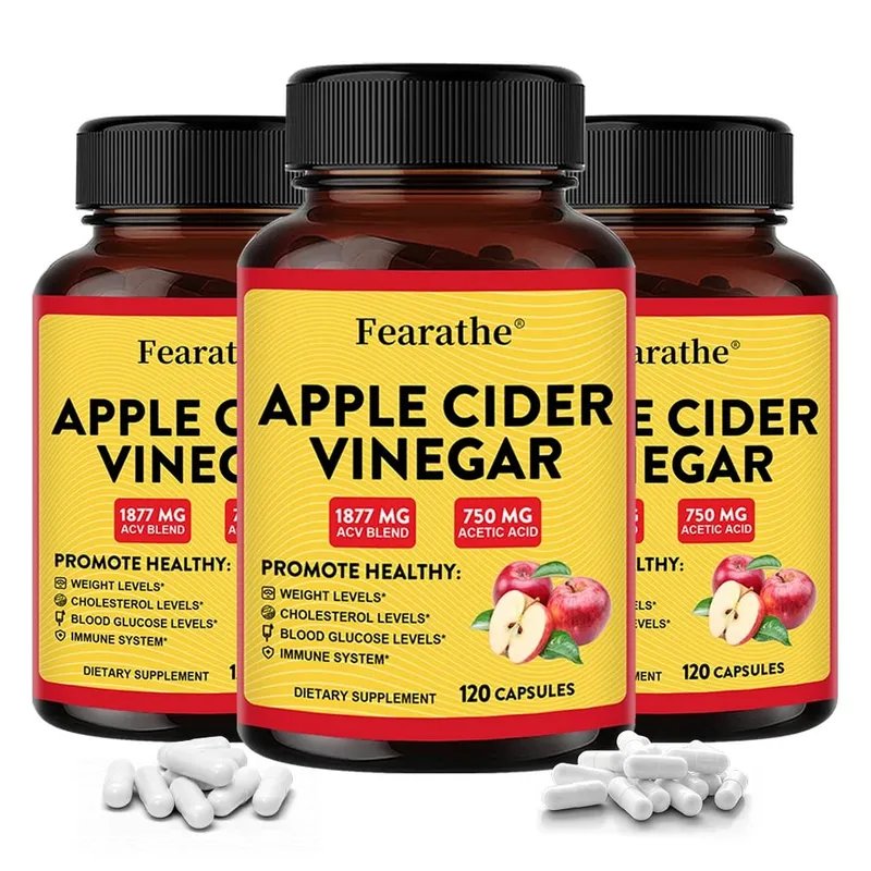 Apple Cider Vinegar Capsules with Zinc & Vitamin D3 Support Metabolic Immune Digestive Gut Wellness & Daily Body Management — image 1