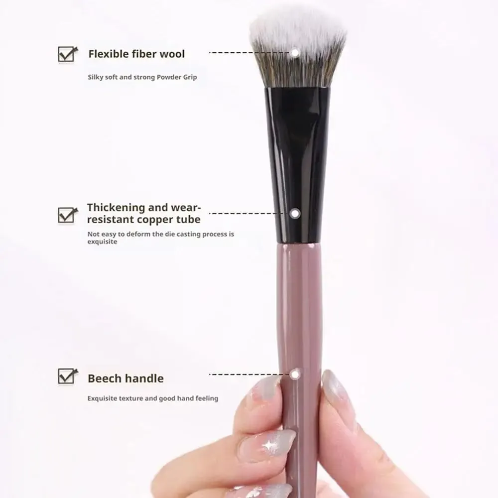 Slope Blusher Štětec Powder Blush Cream Tekuté štětce na líčení na tvářenku Ploché Malé Přesné štětce na štětce na líčení Nástroje na líčení — image 5