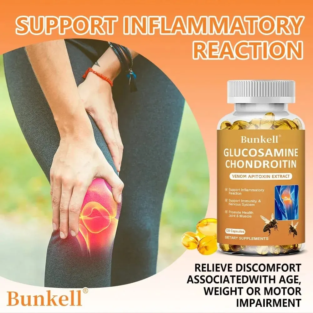 Glucosamine Chondroitin MSM 120 Capsules for Joint and Knee Health Immune System Non-GMO Gluten-Free — image 2