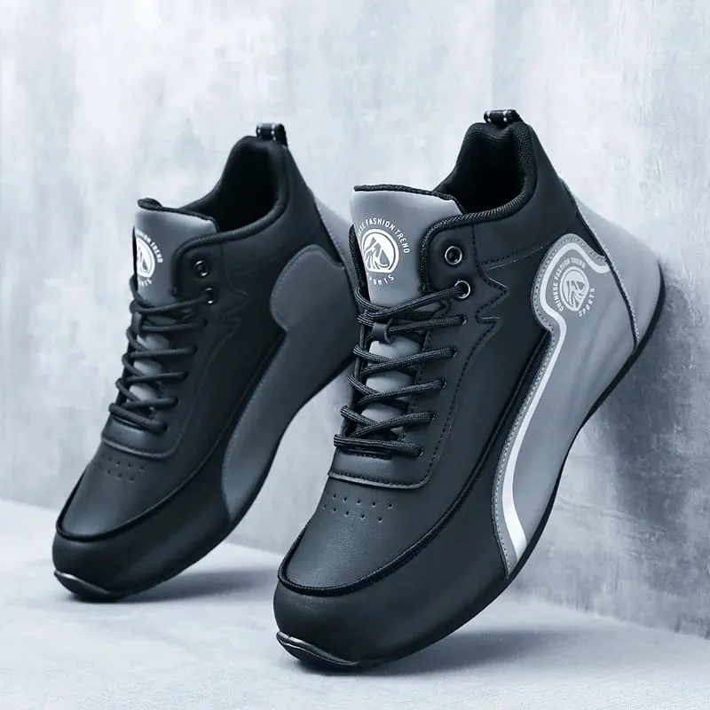 Men'S Shoes New Casual Sneakers Shock-Absorbing Breathable Running Shoes Men'S Wear-Resistant Thick-Soled Skate Shoes — image 2