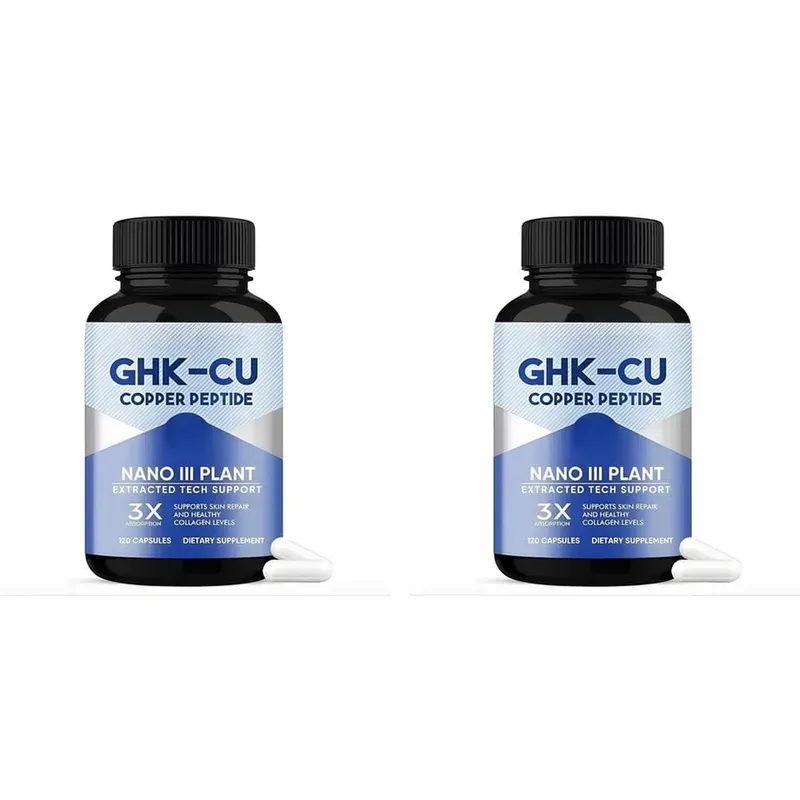 GHK-Cu Copper Peptide Supplement Capsules for Skin Health Support Collagen Support Antioxidant Wellness 120 Count — image 8