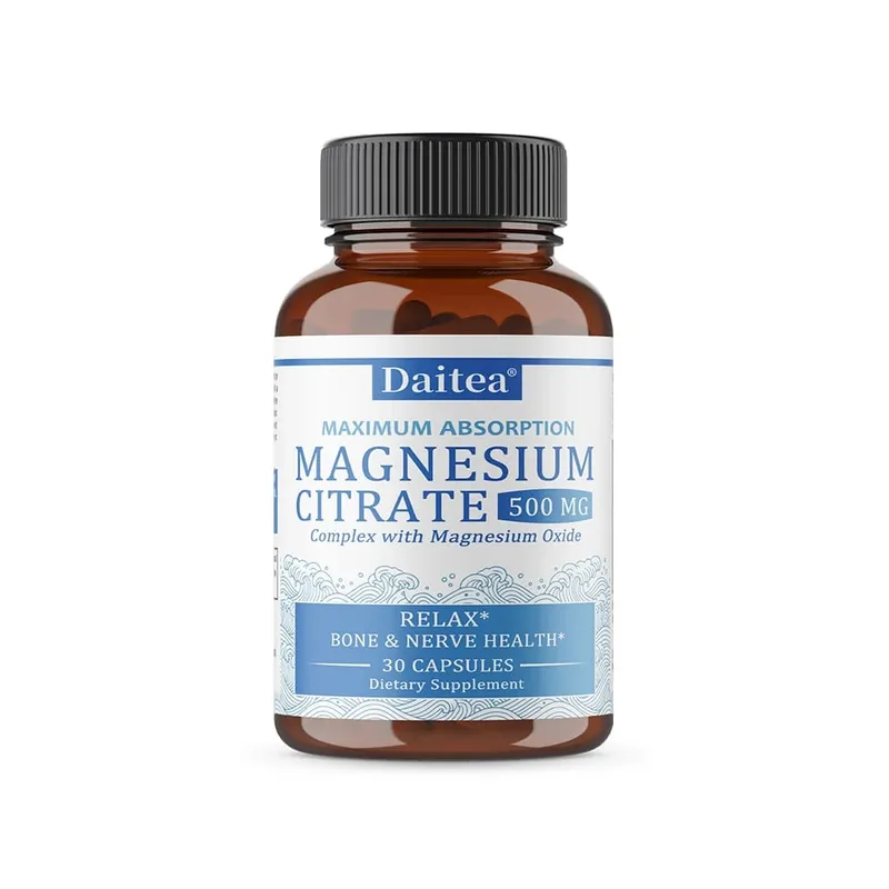 Magnesium Citrate Complex 500 MG for Calm Relaxation & Digestion Health Support - High Absorption Magnesium Supplement