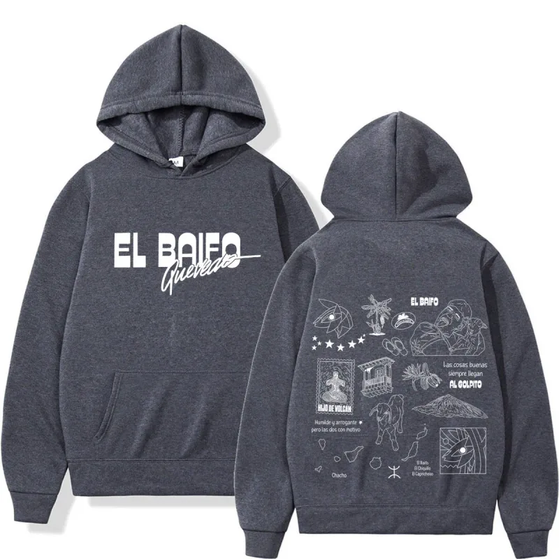 EL BAIFO Album 2026 Tour Graphics Hoodies Men Women Hip-hop Pullover Autumn Winter Loose Casual High Quality Sweatshirts — image 7