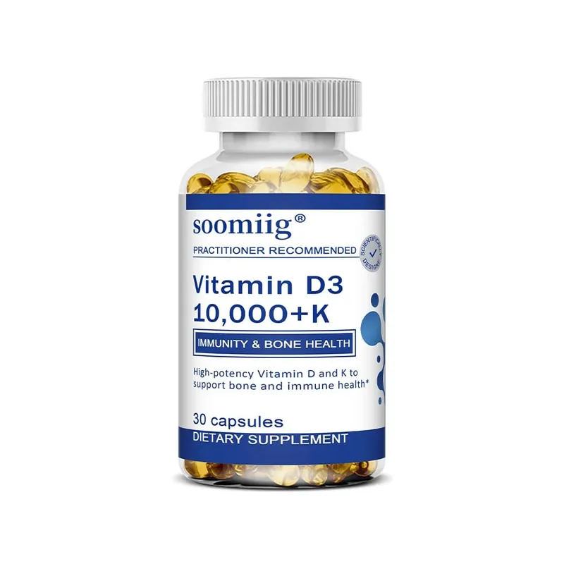 Vitamin D3 + K - Supplement for Immune Support Bone & Heart Health Vitamin D with MK-7 (Vitamin K2) Non-GMO Gluten-Free