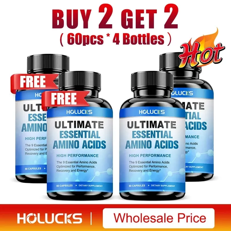 Advanced Body Building Amino Acid Capsules-Helps Increase Strength Endurance Protein Synthesis Build Muscle Mass Abs Energy — image 11