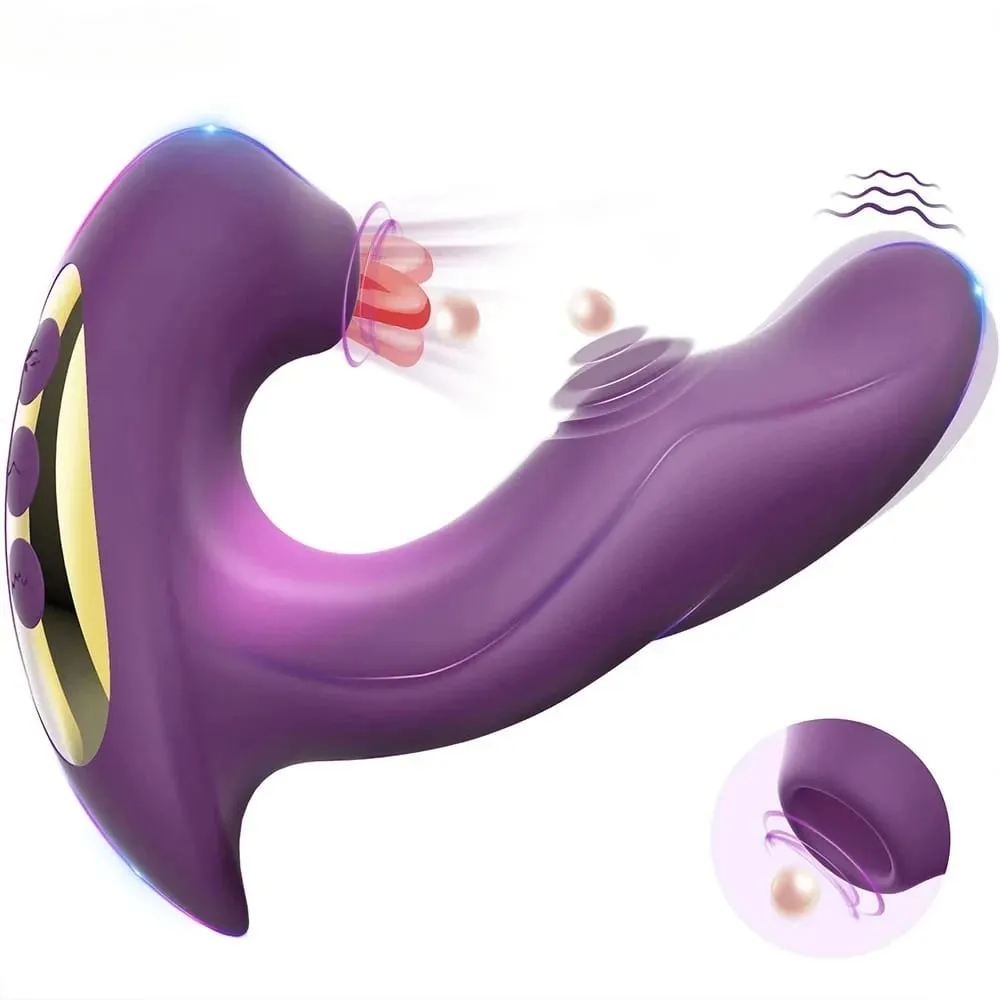 Clit Sucker Vibrator for Women G-Spot and Clitoris Stimulator Female Masturbator Adult Goods Sex Toy — image 1