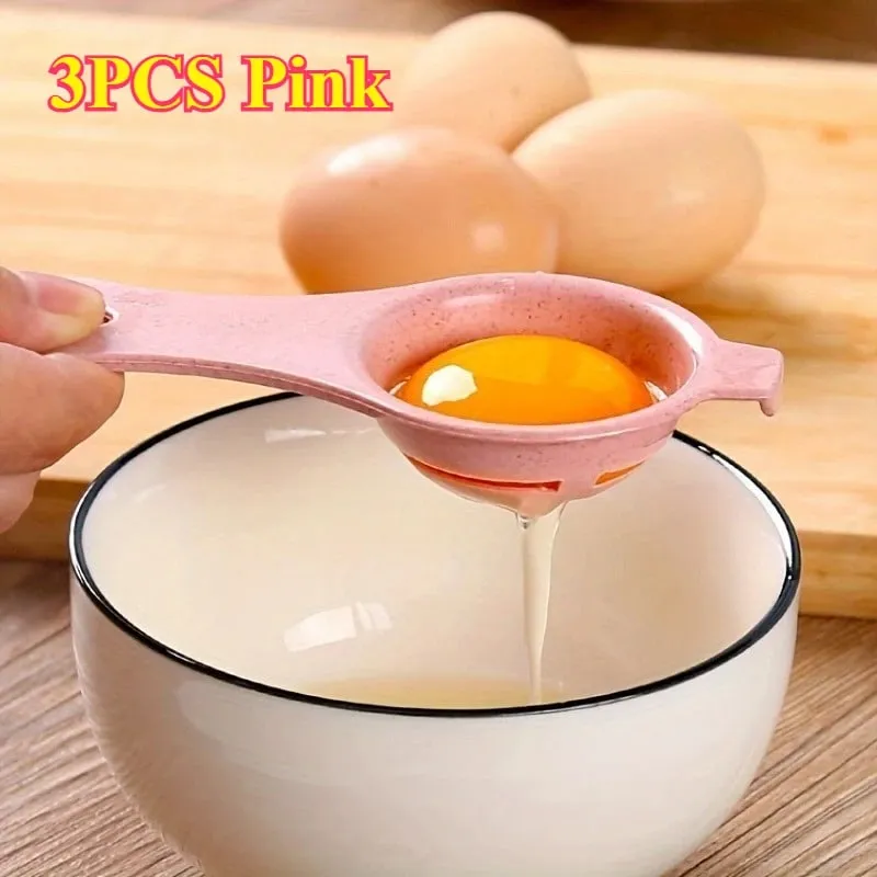 1pc Sustainable Wheat Straw Egg Separator - Easy Yolk & White Filter For Baking Kitchen Gadget — image 12