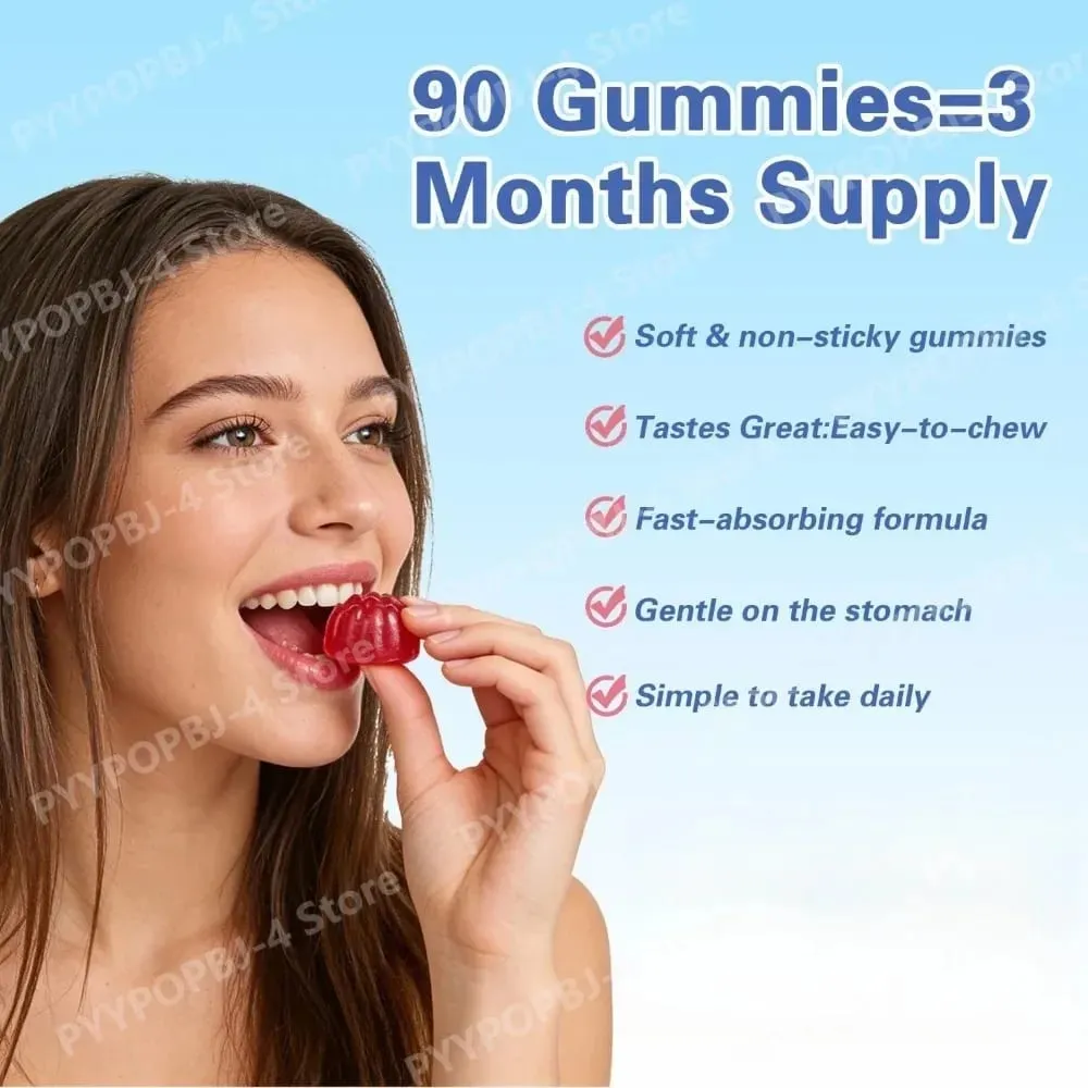Magnesium Complex 14 in 1 Gummies with Ashwagandha L Theanine D3 Zinc Daily Nutrition Supplement Sleep Calm Support — image 7