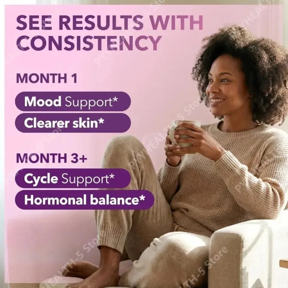 Cápsulas de Myo-Inositol e D-Chiro Inositol 40:1 Vitamina D3 Ashwagandha Suplemento diário de bem-estar com 120 contagens — image 6